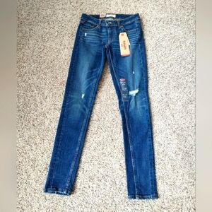 Levi's 711 skinny dark blue jeans 👖